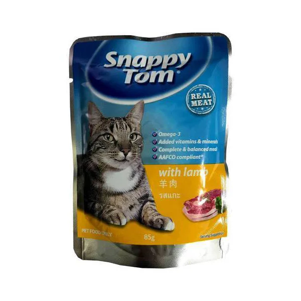 Snappy Tom Cat Real Meat Lamb 85g