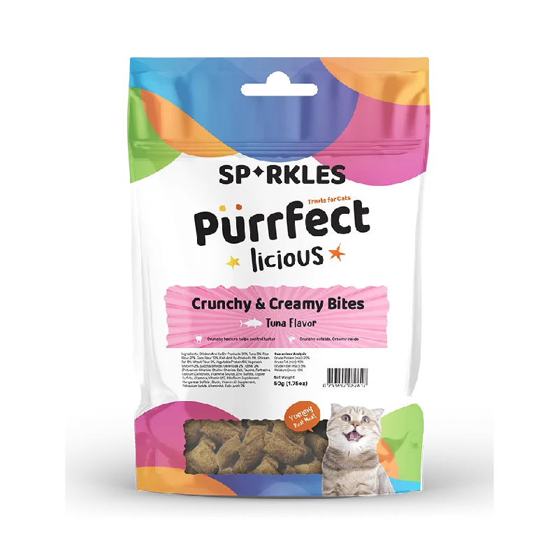 Sparkles Cat Crunchy & Creamy Bites Tuna 50g