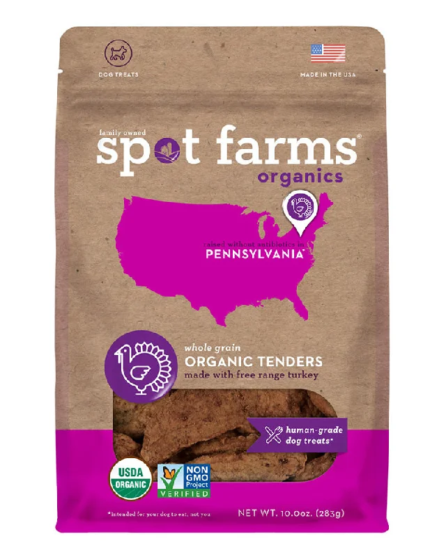 Spot Farms Organic Turkey Tender Dog Treats 10oz