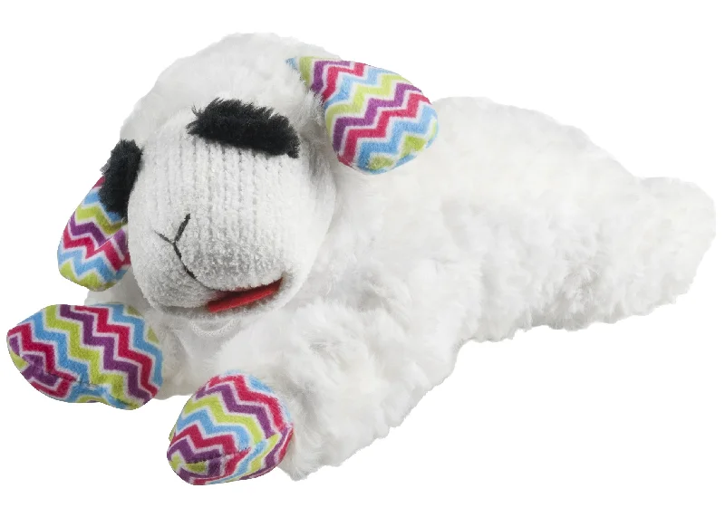 Multipet Spring Lamb Chop Plush Dog Toy