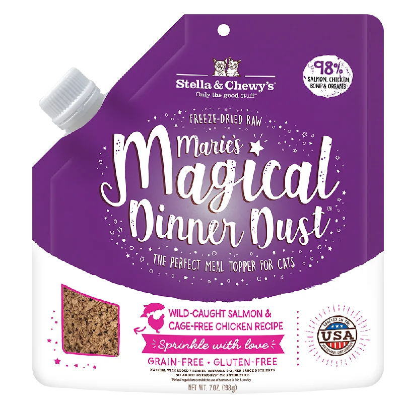 Stella & Chewy's Cat Marie's Magical Dinner Dust - Wild Caught Salmon & Cage-Free Chicken 7oz