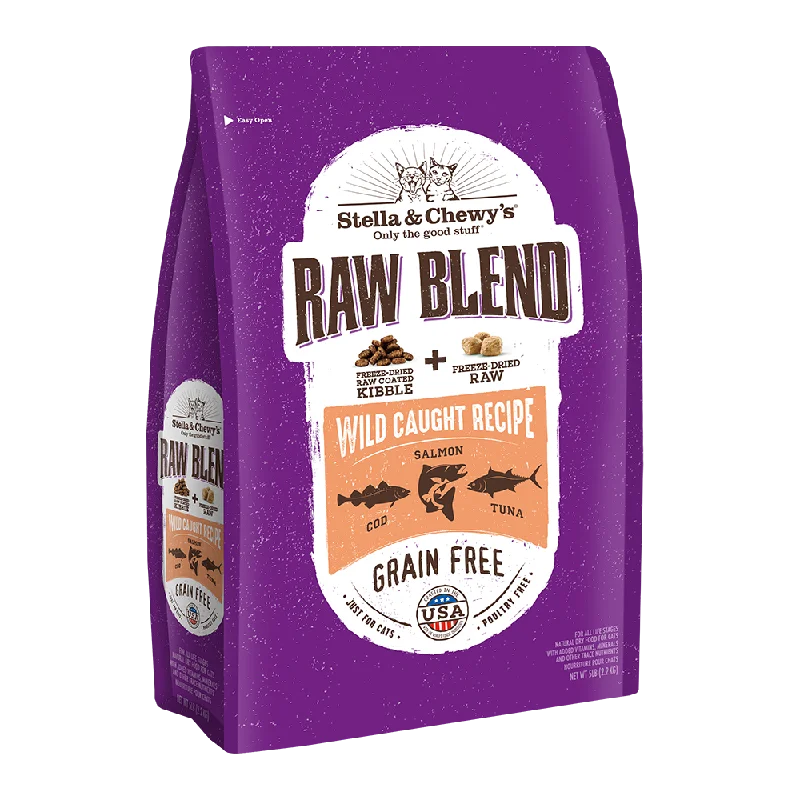 Stella & Chewy's Cat Raw Blend Kibble Wild Caught Recipe 5lb