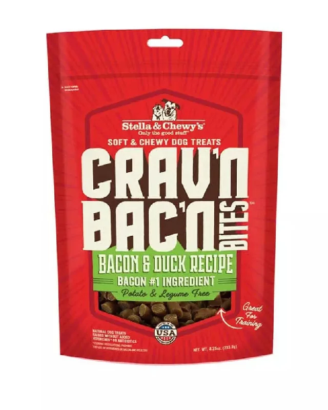 Stella & Chewy's Crav'N Bac'N Duck Bites Dog Treat 8.25oz