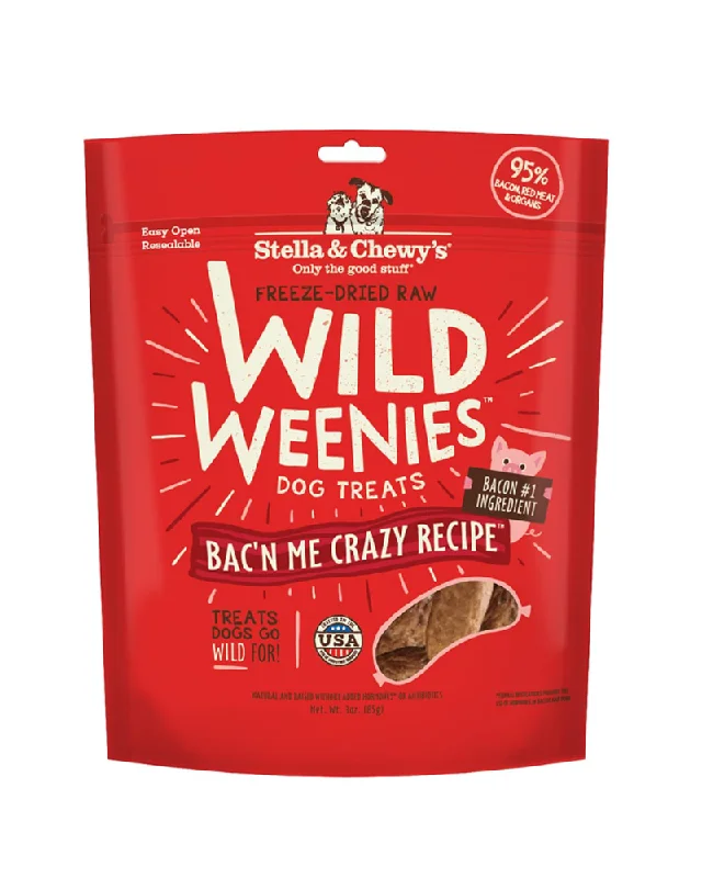 Stella & Chewy's Wild Weenies Dog Treats - Bac'n Me Crazy 3.25oz