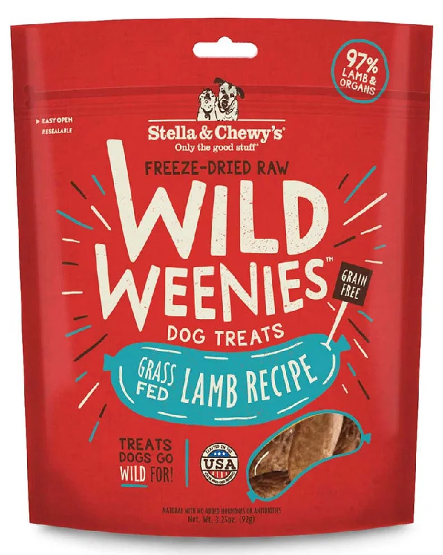 Stella & Chewy's Wild Weenies Dog Treats - Grass Fed Lamb Recipe 3.25oz