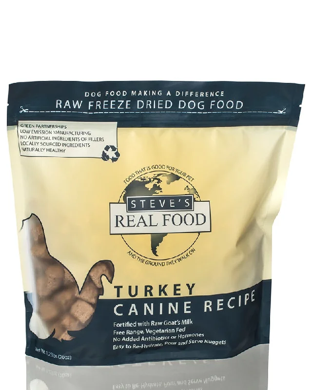 Steve's Real Food Freeze-Dried Turkey Dog Food 20oz