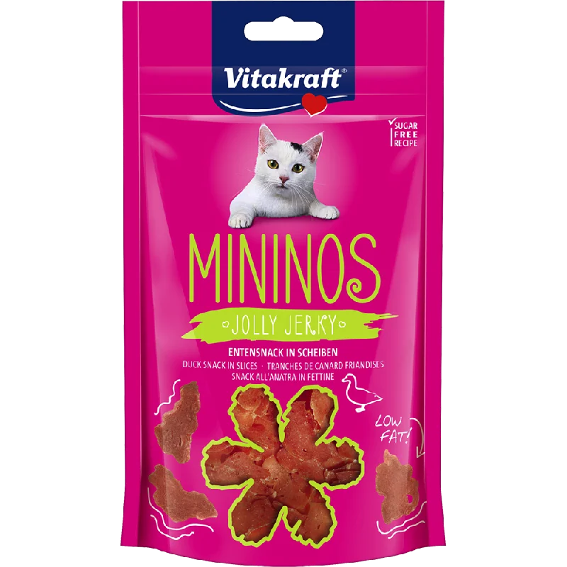 Vitakraft Cat Mininos Jolly Jerky - Duck Snack in Slices 40g