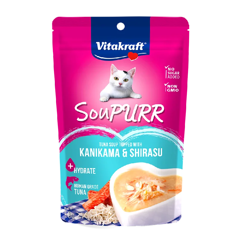 Vitakraft Cat Soupurr Tuna Soup Topped with Kanikama & Shirasu 50g