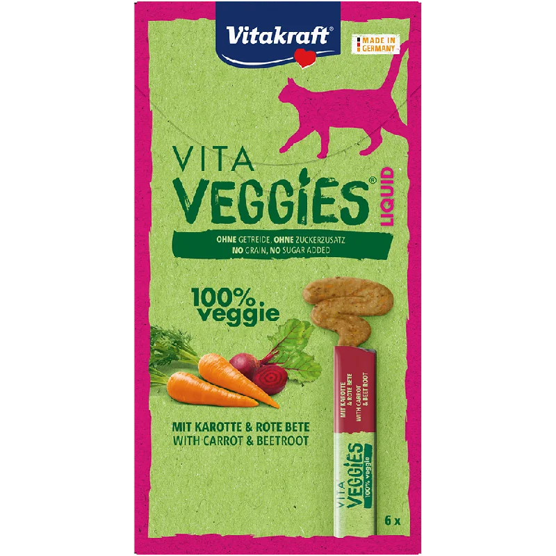 Vitakraft Cat Vita Veggies Liquid Carrot & Beetroot 15g x 6