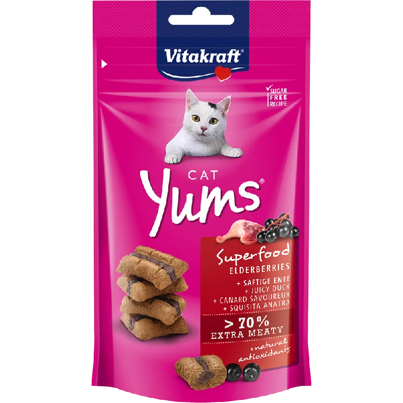 Vitakraft Cat Yums Superfood Duck & Elderberries 40g