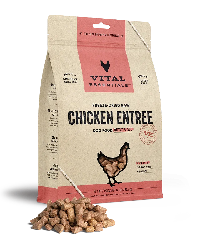 Vital Essentials Freeze-Dried Chicken Mini Nibs Dog Food 14oz