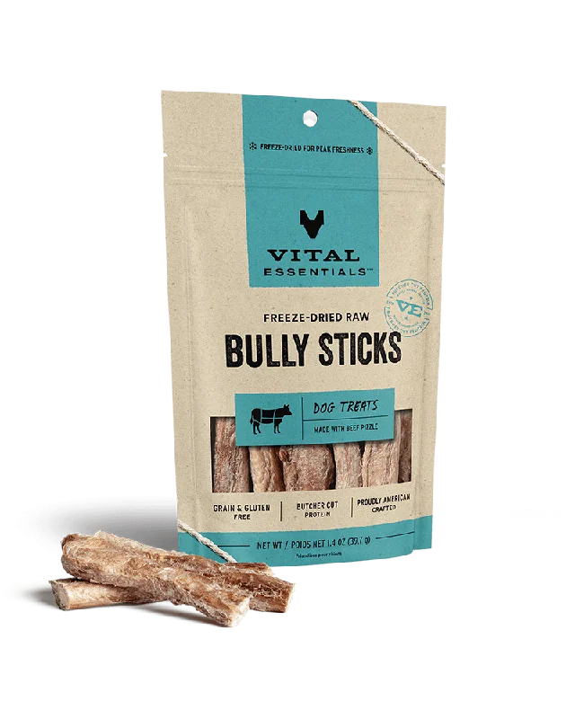 Vital Essentials Freeze-Dried Treats Bully Stick Dog Treats - 5 Pack