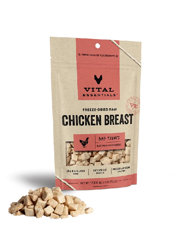 Vital Essentials Freeze-Dried Chicken Breast Dog Treats 2.1oz