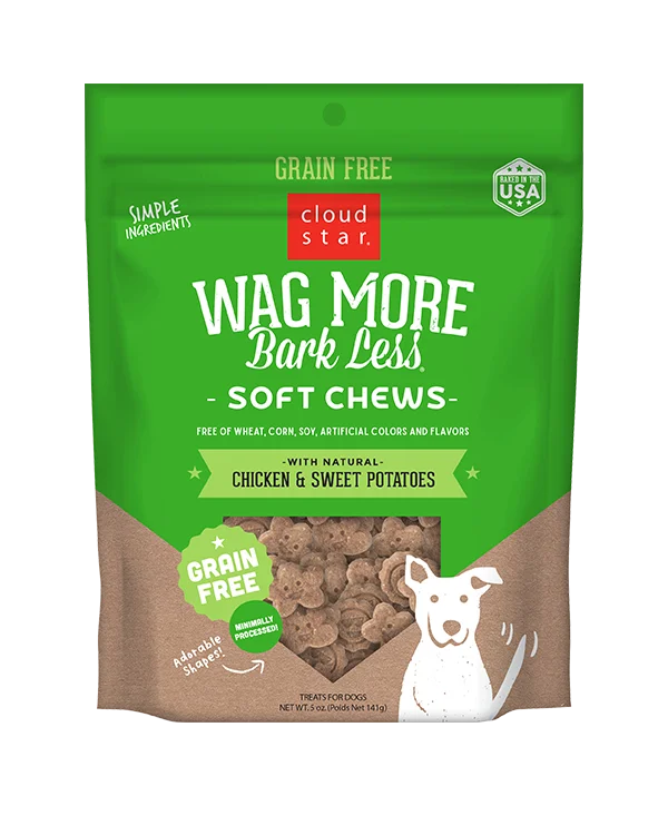 Wag More Bark Less Soft & Chewy Dog Treats: Chicken & Sweet Potato 5oz