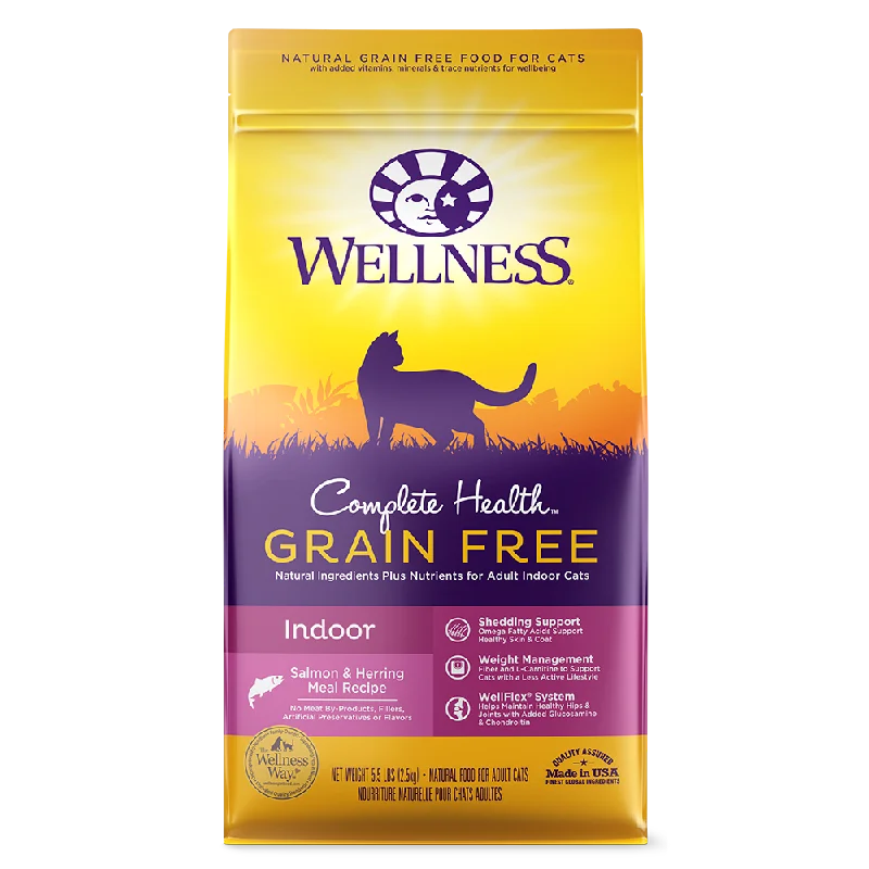 Wellness Cat Complete Health Grain Free Indoor Salmon & Herring Meal Recipe 5.5lb