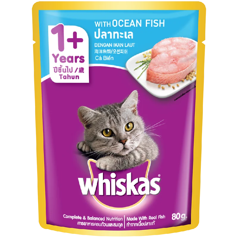 Whiskas Pouch 1+ Years Ocean Fish 80g