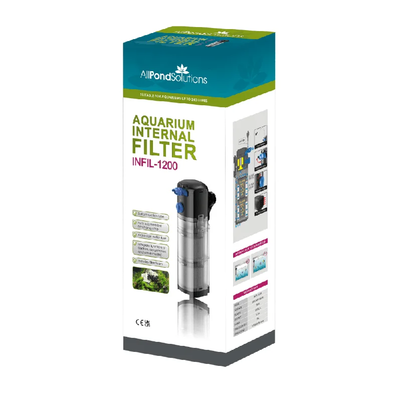 AllPondSolutions 1200L/H Aquarium Internal Filter INFIL-1200