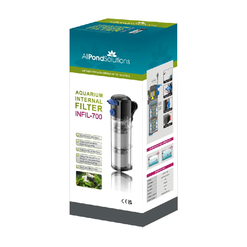 AllPondSolutions 500L/H Aquarium Internal Filter INFIL-700