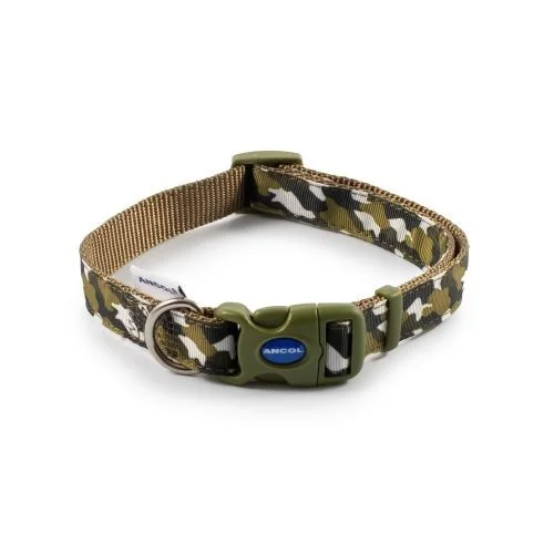 Ancol Green Combat Collar Large 45-70cm Size 5-9