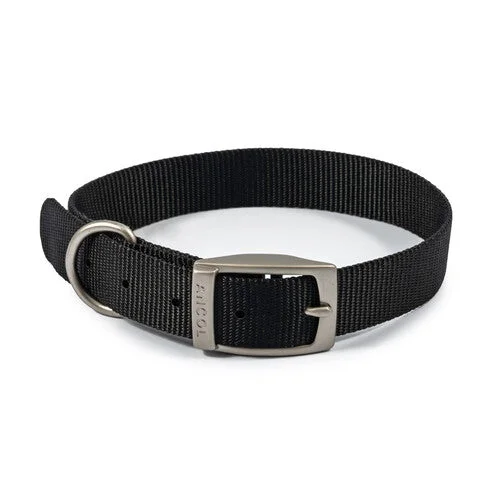 Ancol Viva Nylon Collar Black 28-36cm Size 3