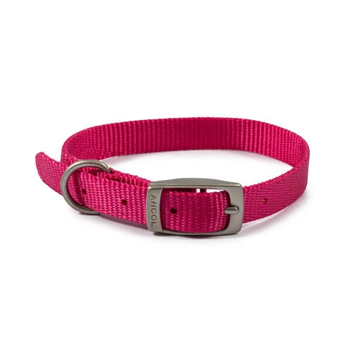 Ancol Viva Nylon Collar Pink 20-26cm Size 1