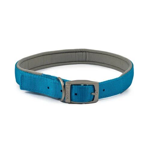 Ancol Viva Padded Nylon Collar Blue 55-63cm Size 8