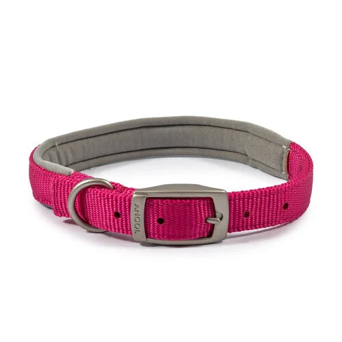 Ancol Viva Padded Nylon Collar Pink 39-48cm Size 5