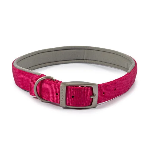 Ancol Viva Padded Nylon Collar Pink 45-54cm Size 6