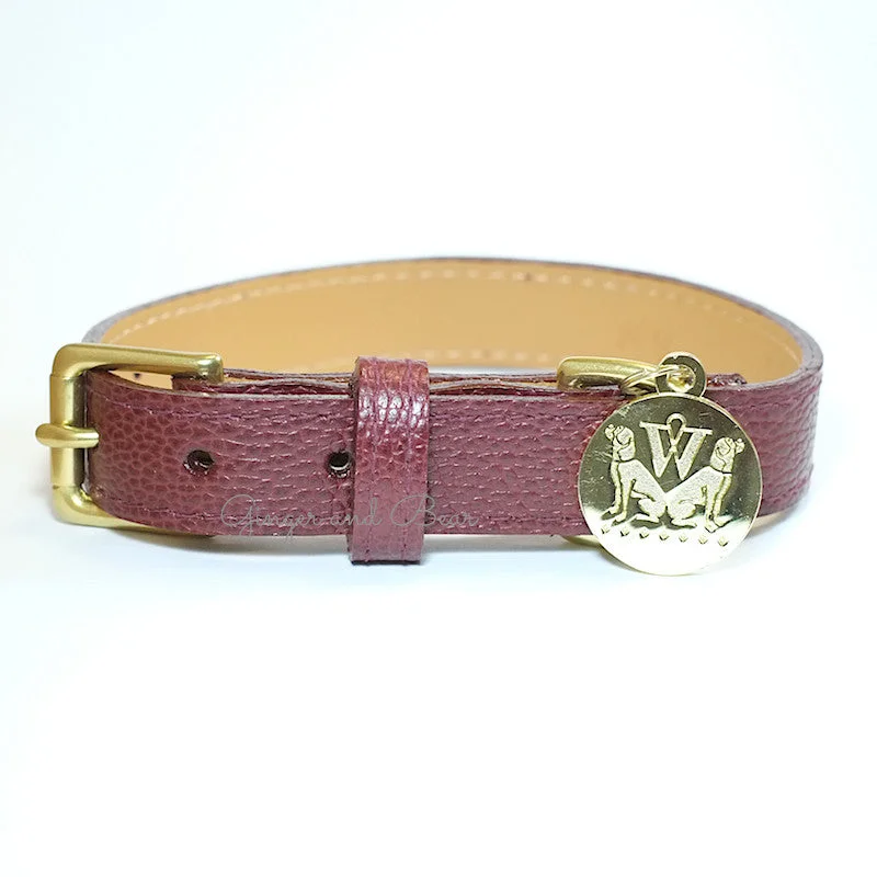 Bleecker Dog Collar - Oxblood