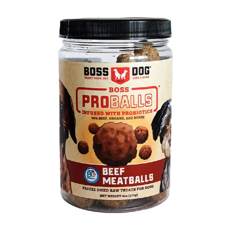 Boss Dog® Proballs® Freeze-Dried Raw Beef Meatballs Dog Treat 6oz Jar