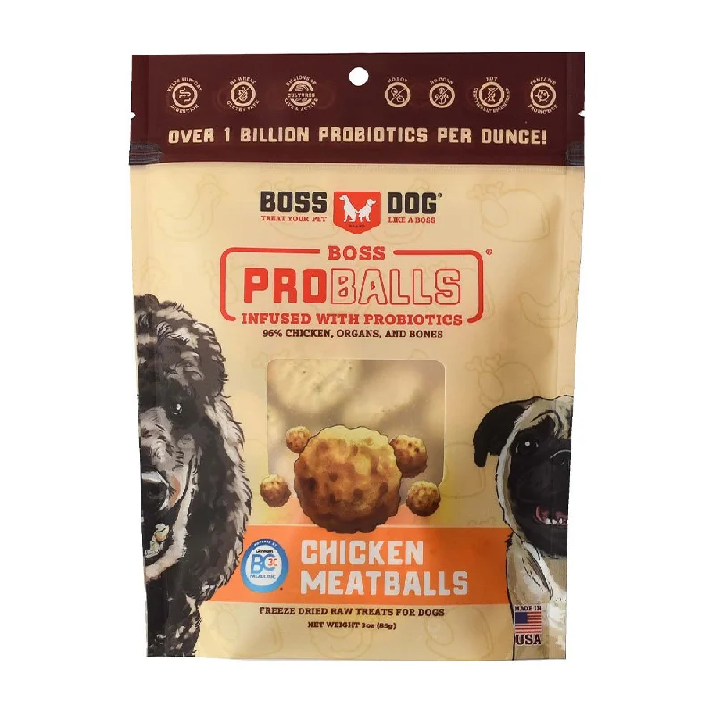 Boss Dog® Proballs® Freeze-Dried Raw Chicken Meatballs Dog Treat 3oz Bag