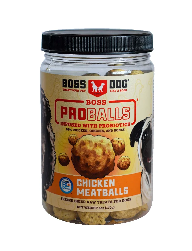 Boss Dog® Proballs® Freeze-Dried Raw Chicken Meatballs Dog Treat 6oz Jar