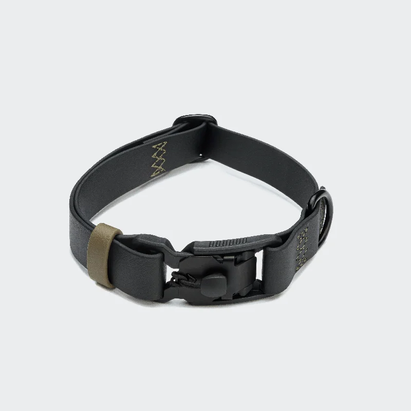 Cloud7: Dog Collar BioThane Ipanema Black-Olive