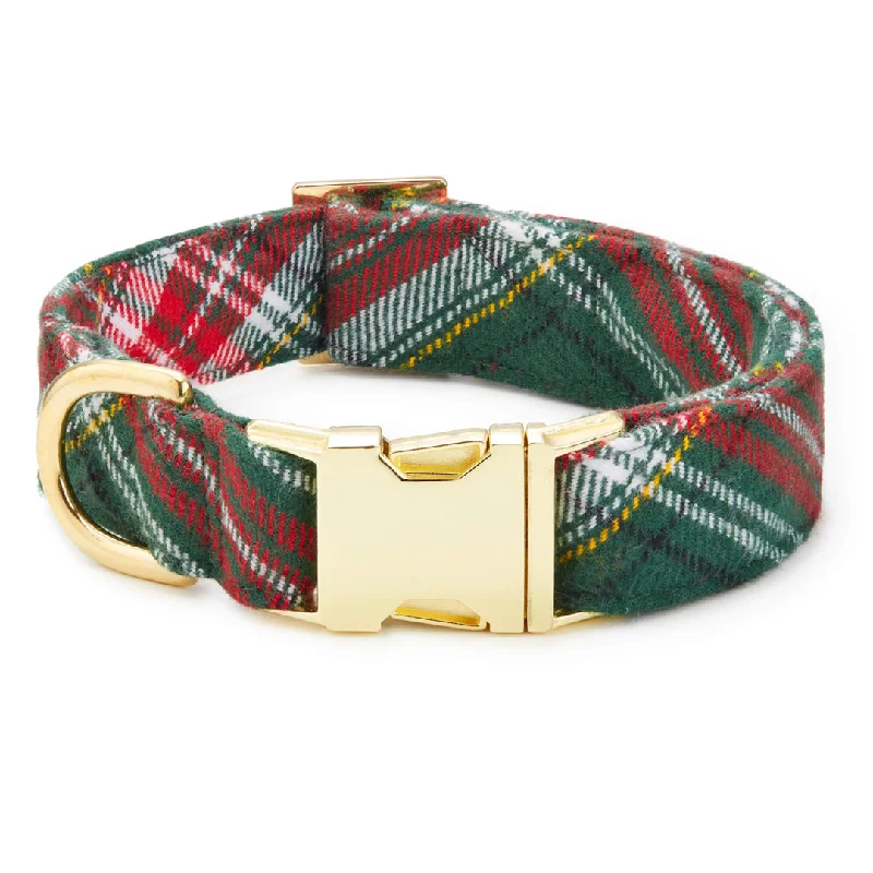 Dog Collar: Holly Jolly Plaid Flannel