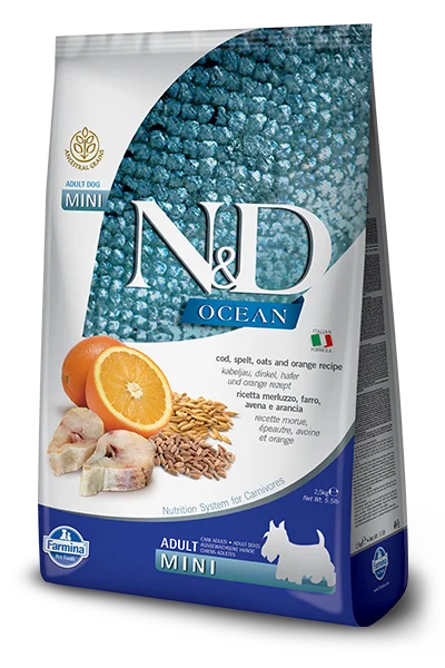 Farmina Ocean Dry Dog Food N&D Codfish, Spelt & Oat Mini