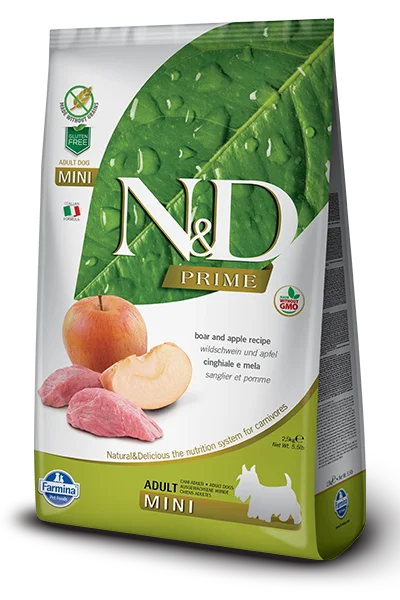 Farmina Prime Dry Dog Food N&D Boar & Apple Mini