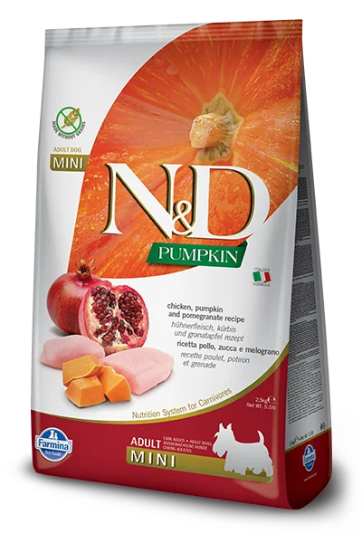 Farmina Pumpkin Dry Dog Food N&D Chicken & Pomegranate Mini