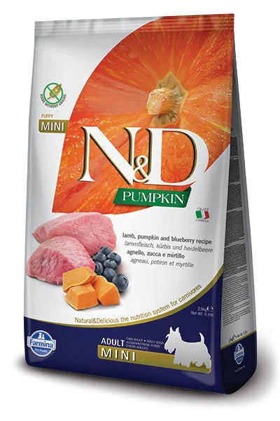 Farmina Pumpkin Dry Dog Food N&D Lamb & Blueberry Mini