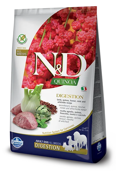 Farmina Quinoa Dry Dog Food N&D Digestion Lamb