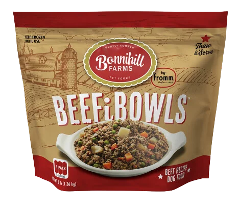 Fromm Bonnihill Farms Frozen Gently Cooked Dog Food - BeefiBowls 3lb Bag