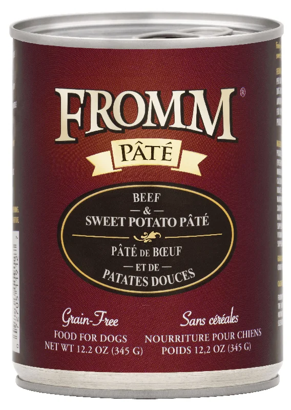 Fromm Wet Dog Food Patés - Beef & Sweet Potato 12.2oz Can Single