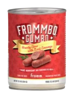 Fromm Wet Dog Food Frommbo Gumbo - Hearty Stew w/ Beef Sausage 12.5oz Can Single