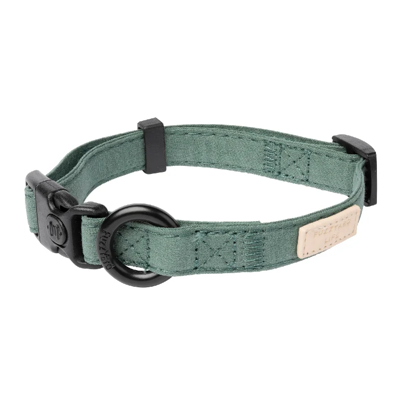 FuzzYard Life Dog Collar Myrtle Green Small