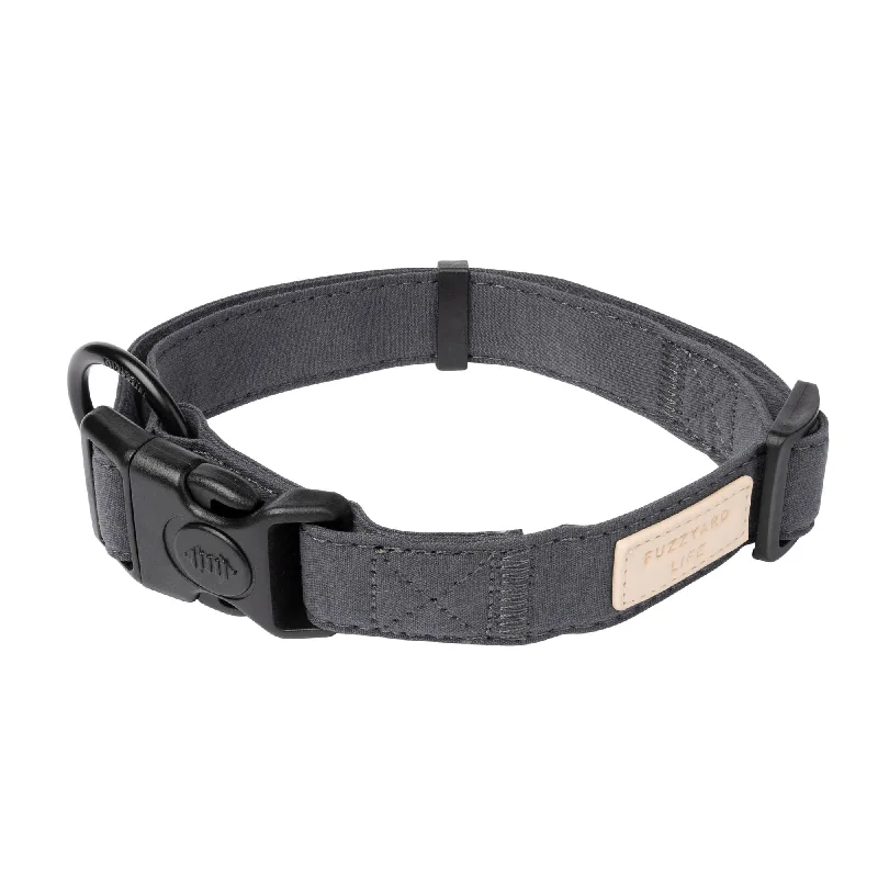 FuzzYard Life Dog Collar Slate Grey Large