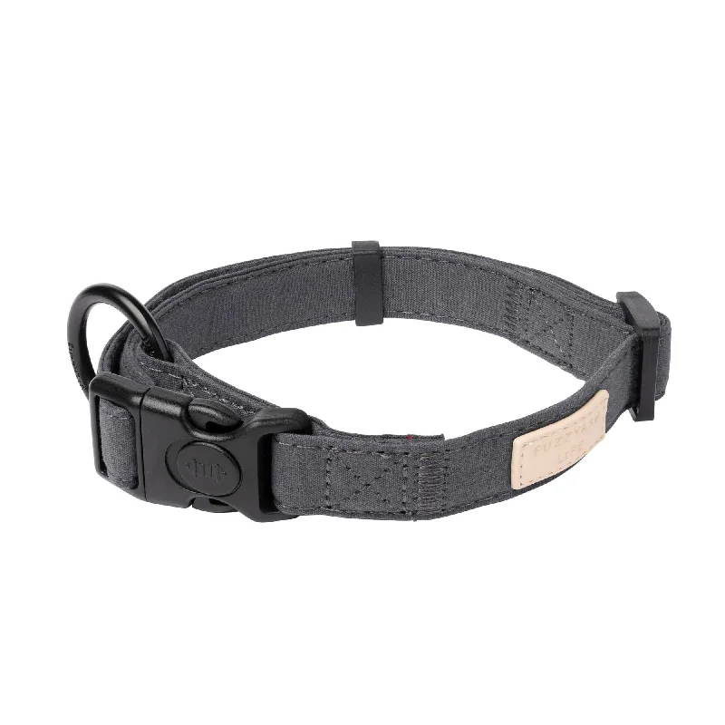 FuzzYard Life Dog Collar Slate Grey Medium