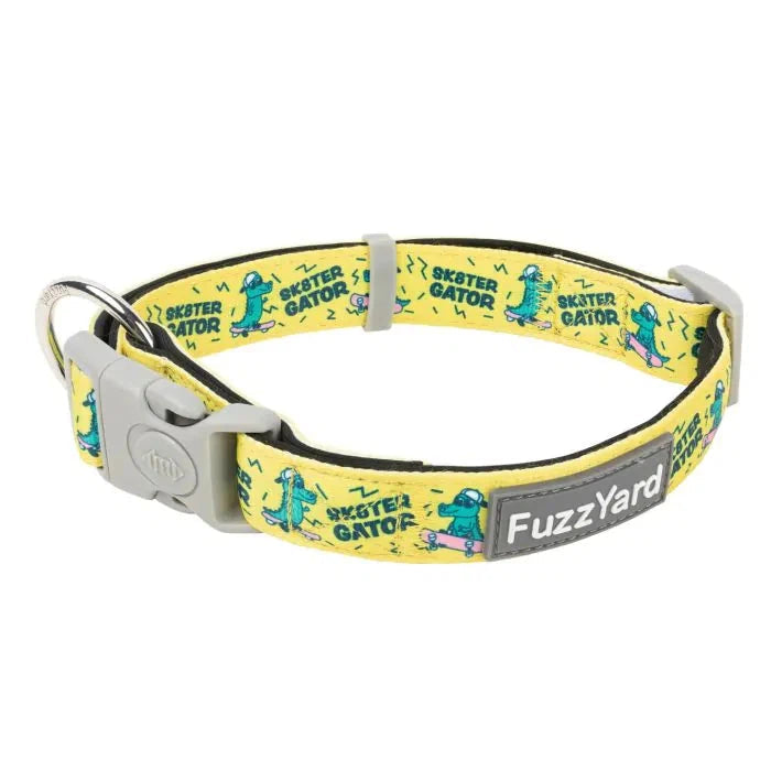 FuzzYard Sk8ter Gator Dog Collar Small