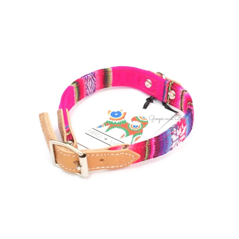 Hiro+Wolf Collar: Pink Inca