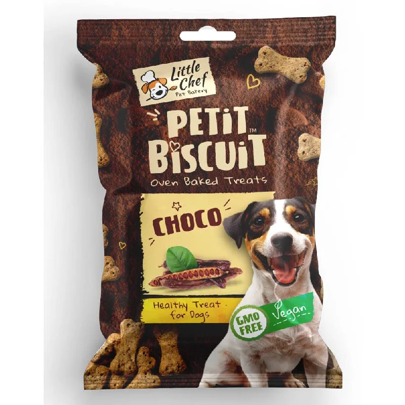 20% OFF (Exp 19May25): Little Chef Petit Biscuit Choco Vegan  Dog Treat 150g