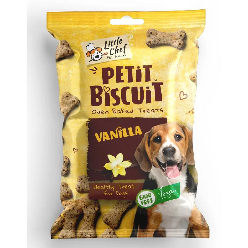 15% OFF: Little Chef Petit Biscuit Vanilla Vegan Dog Treat 150g