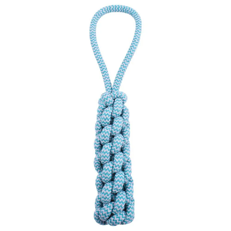 AllPetSolutions Log Rope Dog Toy, Blue